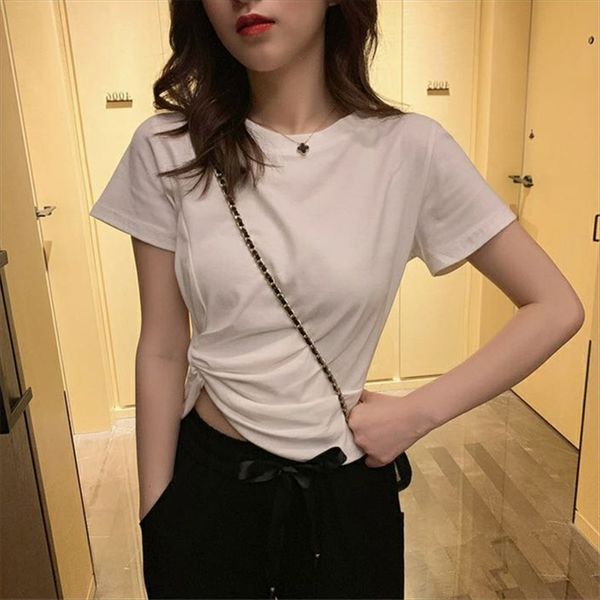 95 cotton summer clothes 2020 western short-sleeved t-shirt women's summer ins fashionable short skirt t-shirt skirt short style elegan, White
95 cotton summer clothes 2020 western short-sleeved t-shirt women's summer ins fashionable short skirt t-shirt skirt short style elegan, White