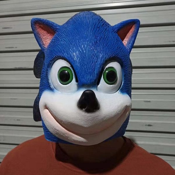 game prop cos blue hedgehog mask latex headwear mask scaly festival party role play festival costume party props
game prop cos blue hedgehog mask latex headwear mask scaly festival party role play festival costume party props