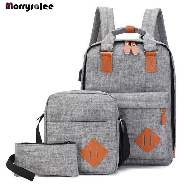 men's backpack bag male polyester lapbackpack computer bags high school student college students usb charging 3 pieces t200326
men's backpack bag male polyester lapbackpack computer bags high school student college students usb charging 3 pieces t200326