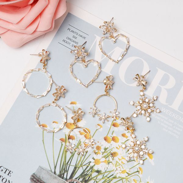 jujia korean new design jewelry love heart pearl earrings luxury transparent glass crystal party earrings for women, Silver
jujia korean new design jewelry love heart pearl earrings luxury transparent glass crystal party earrings for women, Silver