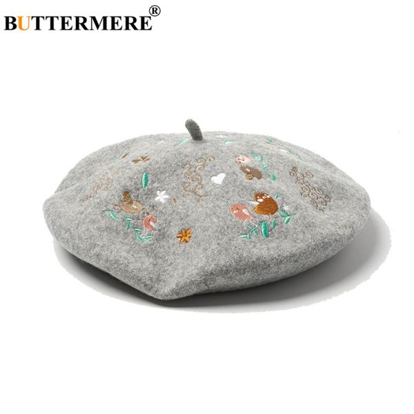 buttermere flower embroidery wool beret hat women french vintage female beret gray 2019 autumn winter woolen korean ladies, Blue;gray
buttermere flower embroidery wool beret hat women french vintage female beret gray 2019 autumn winter woolen korean ladies, Blue;gray