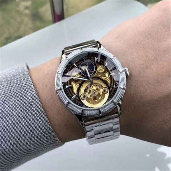 p- version 4010t/000r-b344 white dial rose gold steel case 2475sc automatic mechanical movement mens watch leather strap watches, Slivery;brown
p- version 4010t/000r-b344 white dial rose gold steel case 2475sc automatic mechanical movement mens watch leather strap watches, Slivery;brown