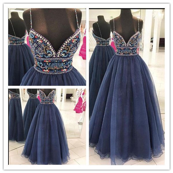 real p luxury beads long prom dresses sweetheart neck sleeveless crystal backless tulle floor-length formal prom evening gowns, Black
real p luxury beads long prom dresses sweetheart neck sleeveless crystal backless tulle floor-length formal prom evening gowns, Black