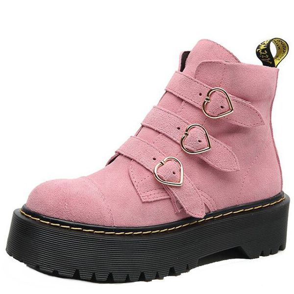 suede platform boots women heart-shaped decor zapatos de mujer buckle strap short boots punk round toe shoes woman botines 2019, Black
suede platform boots women heart-shaped decor zapatos de mujer buckle strap short boots punk round toe shoes woman botines 2019, Black
