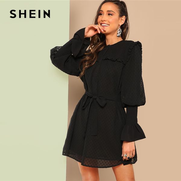 shein black leg-of-mutton sleeve dot jacquard shirt scarf print dress with belt 2019 spring a line contrast mesh elegant dresses, Black;pink
shein black leg-of-mutton sleeve dot jacquard shirt scarf print dress with belt 2019 spring a line contrast mesh elegant dresses, Black;pink