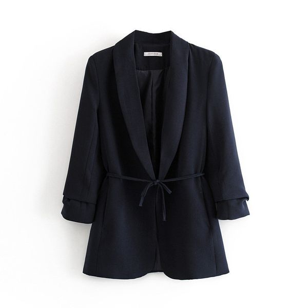 dt68-27338 fold sleeve belt leisure suit europe and the united states the new suit, Black;brown
dt68-27338 fold sleeve belt leisure suit europe and the united states the new suit, Black;brown