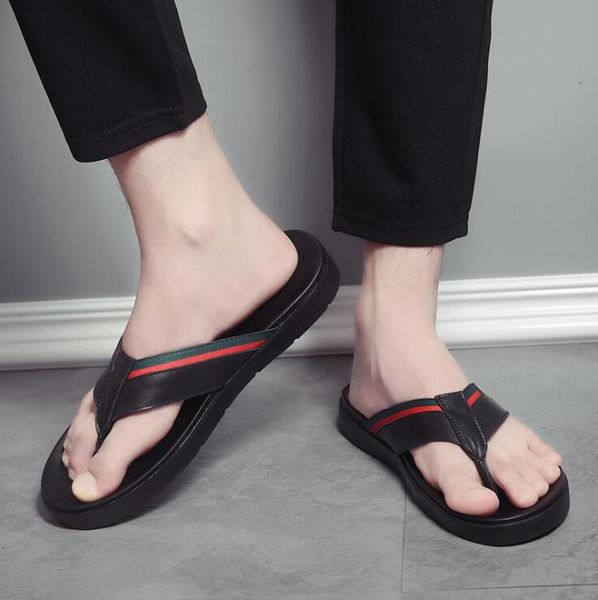 brand designer men's trend slipper europe america bee summer fashion flip flops genuine leather men beach non-slip sandals slippers, Black
brand designer men's trend slipper europe america bee summer fashion flip flops genuine leather men beach non-slip sandals slippers, Black