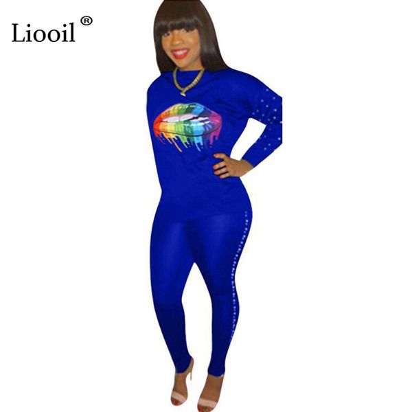 liooil plus size lip print two piece outfits beaded set women tracksuit long sleeve t shirt and pencil pant jogger suit sets, White
liooil plus size lip print two piece outfits beaded set women tracksuit long sleeve t shirt and pencil pant jogger suit sets, White