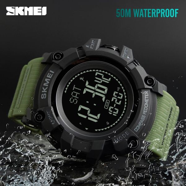 skmei sports watches waterproof compass pedometer calorie men watch world time 12/24 hours electronic digital watch men, Slivery;brown
skmei sports watches waterproof compass pedometer calorie men watch world time 12/24 hours electronic digital watch men, Slivery;brown