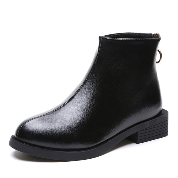 spring autumn booties women round toe black ankle boots pu leather winter female shoes fashion back zipper heel boots
spring autumn booties women round toe black ankle boots pu leather winter female shoes fashion back zipper heel boots