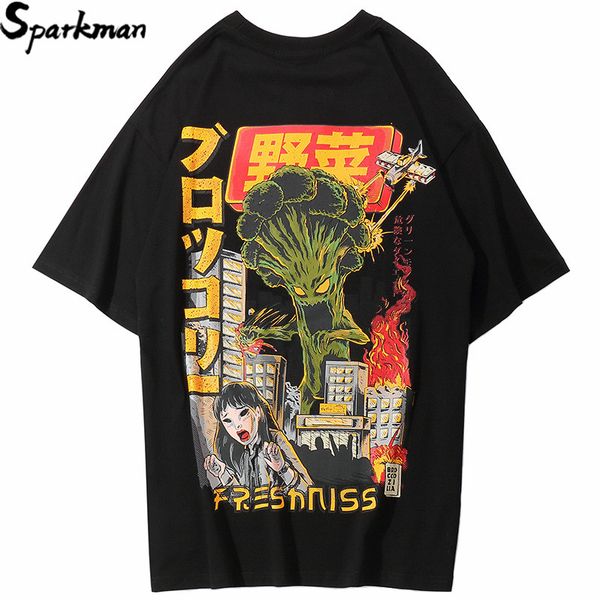 2019 men hip hop t shirt harajuku japanese cartoon monster t-shirt streetwear summer tees cotton hiphop tshirt oversized, White;black
2019 men hip hop t shirt harajuku japanese cartoon monster t-shirt streetwear summer tees cotton hiphop tshirt oversized, White;black