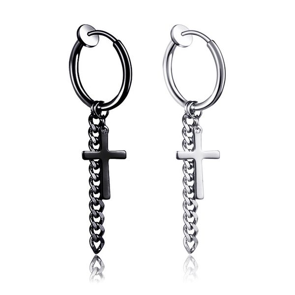 fashion tassel chain cross earrings creative hip hop wind without ear piercing earrings 9-a00070-10, Silver
fashion tassel chain cross earrings creative hip hop wind without ear piercing earrings 9-a00070-10, Silver