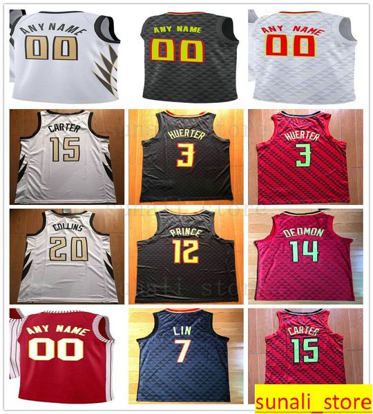 custom printed chandler 31 parsons allen 33 crabbe trae 11 young de'andre hunter kevin 3 huerter john 20 collins jabari 5 parker jersey, Black 
custom printed chandler 31 parsons allen 33 crabbe trae 11 young de'andre hunter kevin 3 huerter john 20 collins jabari 5 parker jersey, Black