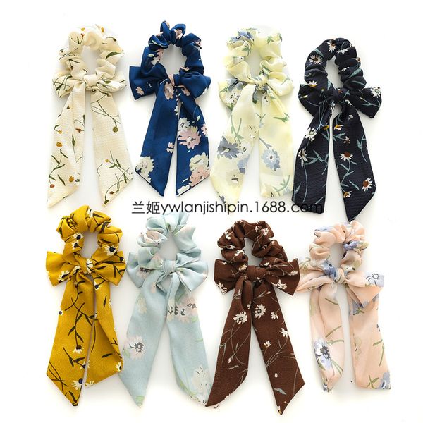 lan ji chiffon bow floral print hairband women's europe and america ponytail ribbon large intestine ring headdress knot long rel, Brown
lan ji chiffon bow floral print hairband women's europe and america ponytail ribbon large intestine ring headdress knot long rel, Brown