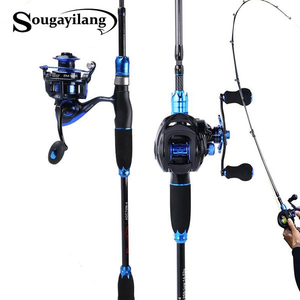 sougayilang 1.8m fishing rod and fishing reel combo carbon lure rod and casting spinning/baitcasting reel with spare coil sets
sougayilang 1.8m fishing rod and fishing reel combo carbon lure rod and casting spinning/baitcasting reel with spare coil sets