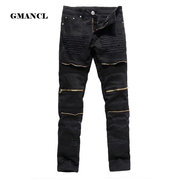 mens black ripped jeans skinny slim fit multi metal zipper design jeans 2017 fashion hip hop rock trousers stretch pencil pants, Blue
mens black ripped jeans skinny slim fit multi metal zipper design jeans 2017 fashion hip hop rock trousers stretch pencil pants, Blue