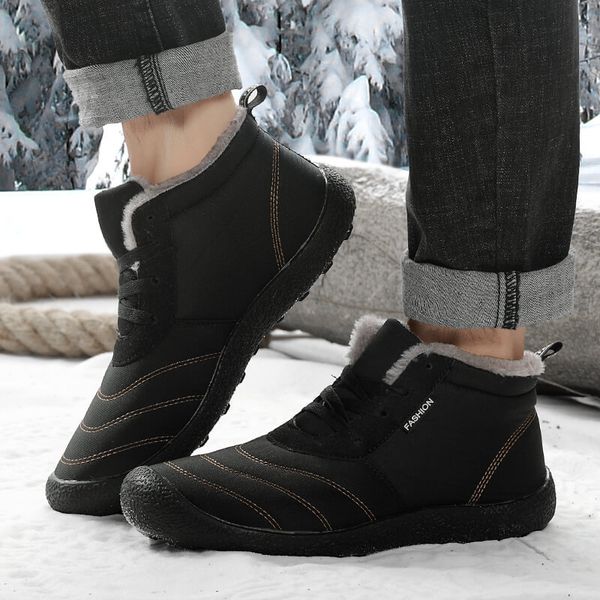 men boots men's winter shoes fashion snow boots shoes plus size winter sneakers ankle men leisure footwear, Black
men boots men's winter shoes fashion snow boots shoes plus size winter sneakers ankle men leisure footwear, Black