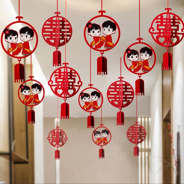 12Pcs Chinese Xi Letter 3D Hollow out Cloth DIY Pendant Hanging Wedding Decoration
12Pcs Chinese Xi Letter 3D Hollow out Cloth DIY Pendant Hanging Wedding Decoration