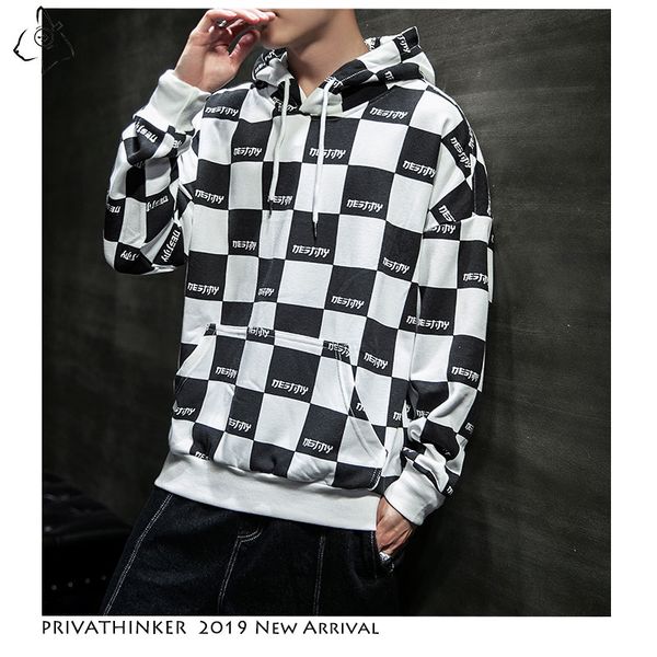 man woman 2019 autumn sweatshirts hat mens casual black white plaid hoodies male oversize japan fashion hoodies
man woman 2019 autumn sweatshirts hat mens casual black white plaid hoodies male oversize japan fashion hoodies
