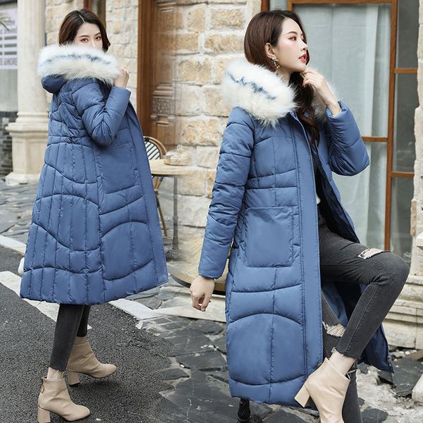 new 6 colors 5 yards down jacket fashion fur collar long coat women korean slim slimming thick warm oversize outerwear winter, Black
new 6 colors 5 yards down jacket fashion fur collar long coat women korean slim slimming thick warm oversize outerwear winter, Black