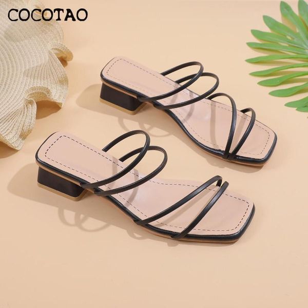 summer two wear thin belt with a word with sandals women thick fairy wind 2020 spring new mid-heel slippers, Black
summer two wear thin belt with a word with sandals women thick fairy wind 2020 spring new mid-heel slippers, Black