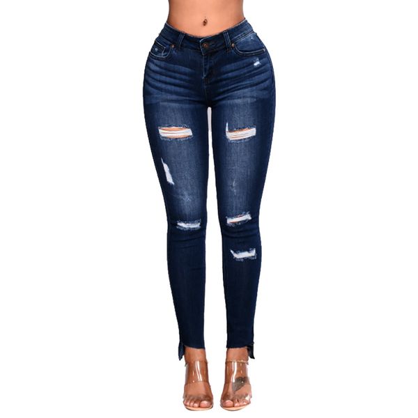 2019 high waist skinny fashion boyfriend material jeans for women hole vintage girls slim ripped denim pencil pants#4, Blue
2019 high waist skinny fashion boyfriend material jeans for women hole vintage girls slim ripped denim pencil pants#4, Blue