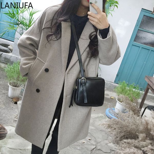 autumn winter coat women casual wool solid jackets blazers female loose single breasted long coat ladies women mujer p166, Black
autumn winter coat women casual wool solid jackets blazers female loose single breasted long coat ladies women mujer p166, Black