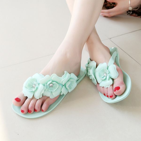 women summer slippers candy color female fashion flip flop flats shoes with beautiful camellia flower sweet beach sandals, Black
women summer slippers candy color female fashion flip flop flats shoes with beautiful camellia flower sweet beach sandals, Black