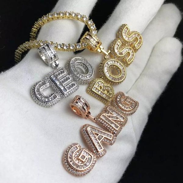 custom name necklace gift personalized baguette letters pendant chain iced out rock candy letters pendant necklace jewelry gift, Silver
custom name necklace gift personalized baguette letters pendant chain iced out rock candy letters pendant necklace jewelry gift, Silver