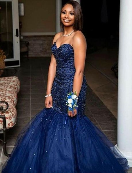 gorgeous navy blue evening dresses sweetheart lace up beaded crystal mermaid formal occasion prom dresses custom made sale, Black
gorgeous navy blue evening dresses sweetheart lace up beaded crystal mermaid formal occasion prom dresses custom made sale, Black