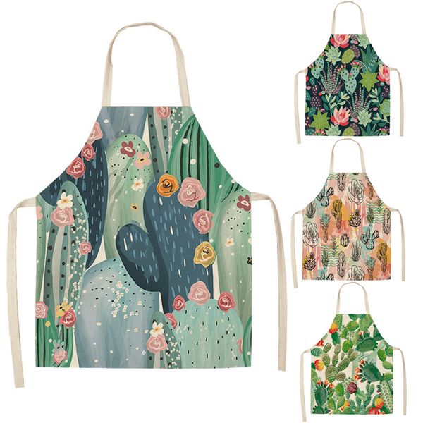 1 pcs cactus pattern kitchen apron for woman sleeveless cotton linen aprons home cooking baking bibs cleaning tools
1 pcs cactus pattern kitchen apron for woman sleeveless cotton linen aprons home cooking baking bibs cleaning tools
