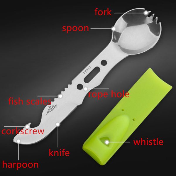 multifunctional camping cookware spoon fork bottle opener portable tool safety & survival durable stainless steel survival kit
multifunctional camping cookware spoon fork bottle opener portable tool safety & survival durable stainless steel survival kit