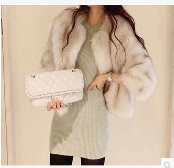 014 women's south korea act as purchasing agency short authentic imitation fur coat coat the long fur on sale, Black
014 women's south korea act as purchasing agency short authentic imitation fur coat coat the long fur on sale, Black