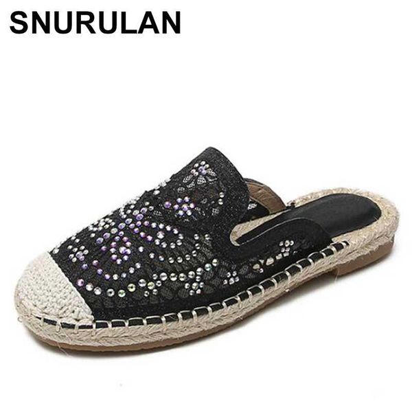 snurulan women half slippers 2020 new mesh fisherman shoes woman closed toe slippers casual fashion rhinestone mueller shoes, Black
snurulan women half slippers 2020 new mesh fisherman shoes woman closed toe slippers casual fashion rhinestone mueller shoes, Black
