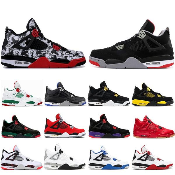4 4s mens basketball shoes bred royalty black cat black pizzeria thunder cactus men trainer designer sneakers sport running shoes 7-13
4 4s mens basketball shoes bred royalty black cat black pizzeria thunder cactus men trainer designer sneakers sport running shoes 7-13