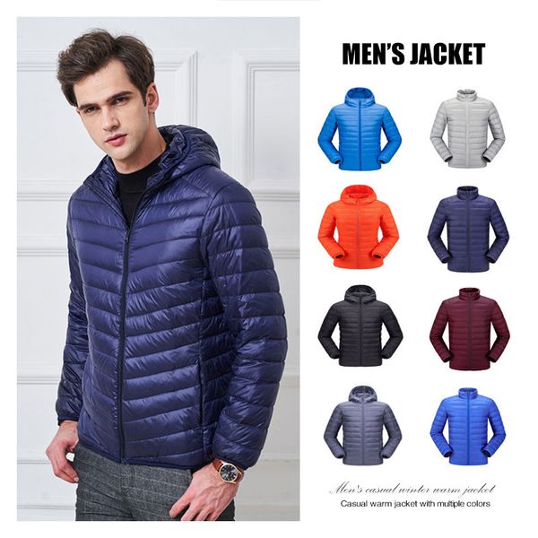 men puffer down jacket casual fashion winter jacket for men hooded windbreaker white duck coat male outwear 2019, Black
men puffer down jacket casual fashion winter jacket for men hooded windbreaker white duck coat male outwear 2019, Black