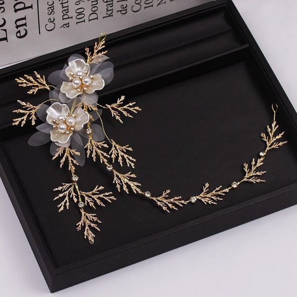 wedding leaf twig headband bridal flower hair vine gold bride hair jewelry bridesmaid hair accessories, White;golden
wedding leaf twig headband bridal flower hair vine gold bride hair jewelry bridesmaid hair accessories, White;golden