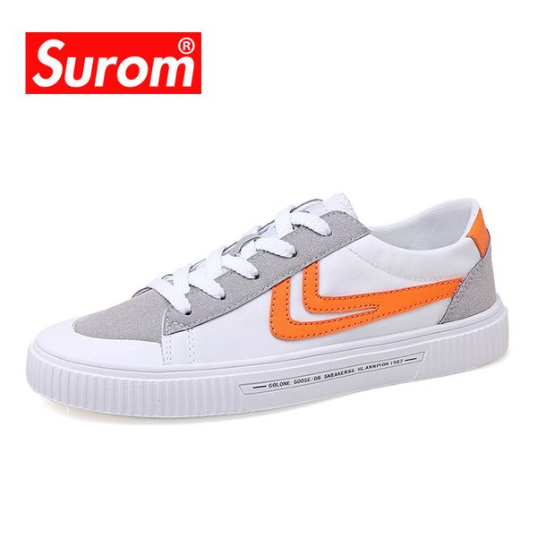 surom 2019 new casual white shoes men's fashion wild lace sneakers men's breathable leather non-slip sneakers krasovki, Black
surom 2019 new casual white shoes men's fashion wild lace sneakers men's breathable leather non-slip sneakers krasovki, Black