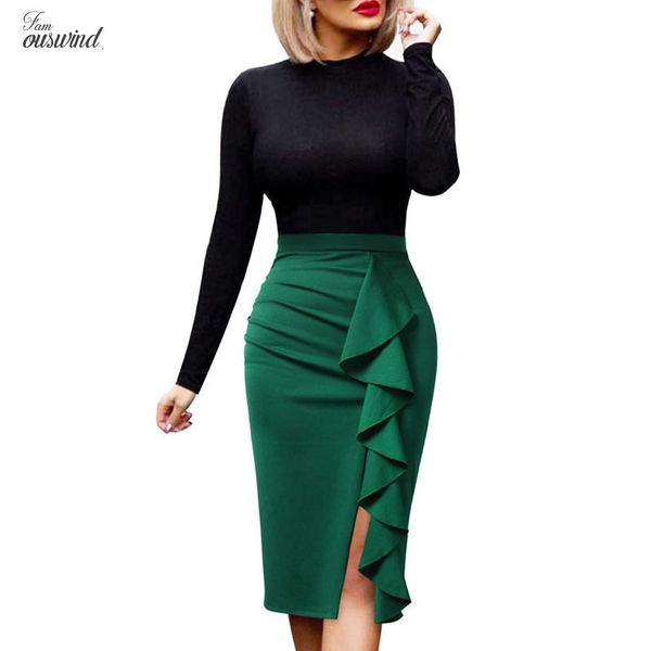 womens elegant ruched ruffle high waist split stretch business cocktail party fitted work bodycon pencil skirt 1007, Black
womens elegant ruched ruffle high waist split stretch business cocktail party fitted work bodycon pencil skirt 1007, Black