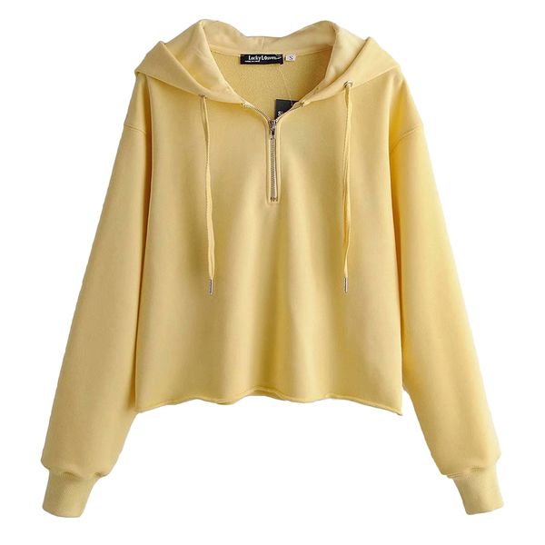 2019 korean style hoodies women casual pullovers zip long sleeves autumn female crop high qualited soft warm hoodies new, Black
2019 korean style hoodies women casual pullovers zip long sleeves autumn female crop high qualited soft warm hoodies new, Black