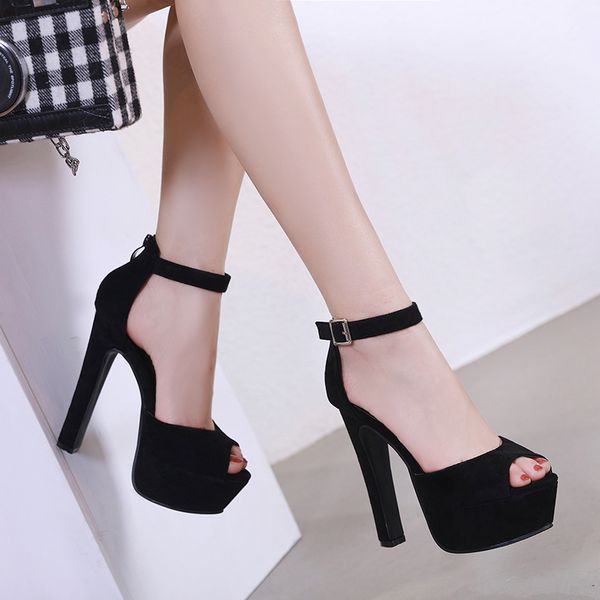 2020 european and american models t-stage high-heeled women's shoes 14cm super high-heeled summer sandals, Black
2020 european and american models t-stage high-heeled women's shoes 14cm super high-heeled summer sandals, Black
