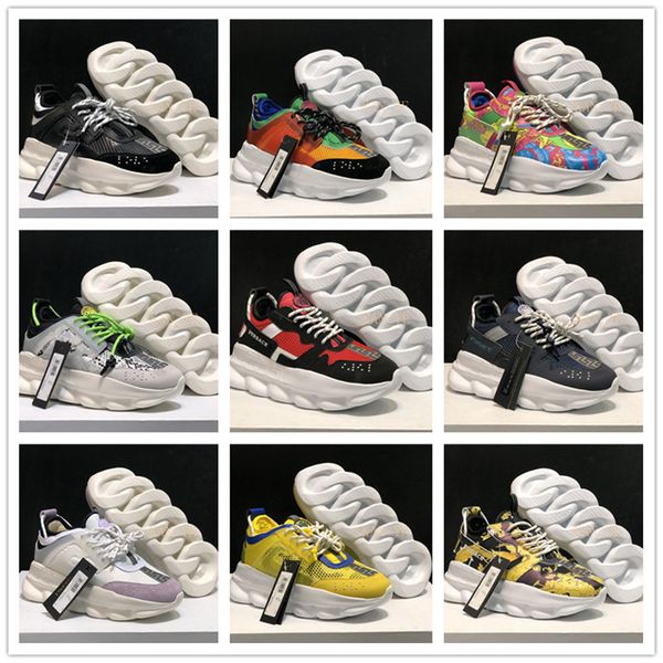 2019 new style chain reaction men women runner snow leopard black white suede leather fashion women trainers all versace shoes a017
2019 new style chain reaction men women runner snow leopard black white suede leather fashion women trainers all versace shoes a017