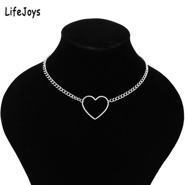 stainless steel hollow heart choker necklace for women hip hop collar clavicle necklace heart charm pendant jewelry female gift, Golden;silver
stainless steel hollow heart choker necklace for women hip hop collar clavicle necklace heart charm pendant jewelry female gift, Golden;silver