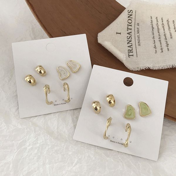korean-style new style set combination irregular geometry oil drop earrings simple fashionable versatile ear stud women's, Silver
korean-style new style set combination irregular geometry oil drop earrings simple fashionable versatile ear stud women's, Silver
