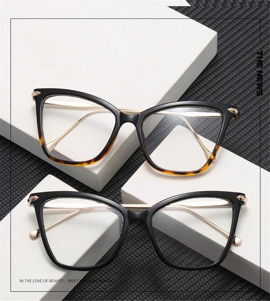 large frame cat-eye retro flat mirror for women computer glasses, White;black
large frame cat-eye retro flat mirror for women computer glasses, White;black