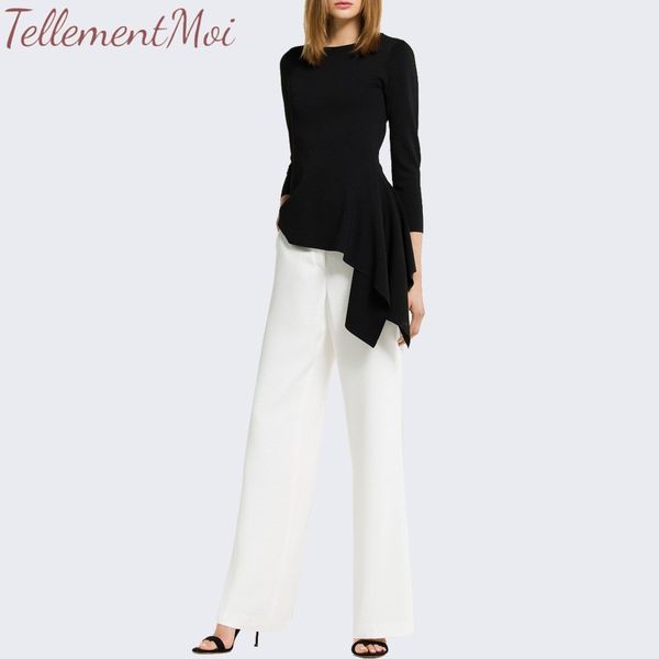 two piece suit 2019 women ol long sleeve o neck tops & long wide legs pants outfits office lady simple elegant 2 piece sets, White
two piece suit 2019 women ol long sleeve o neck tops & long wide legs pants outfits office lady simple elegant 2 piece sets, White