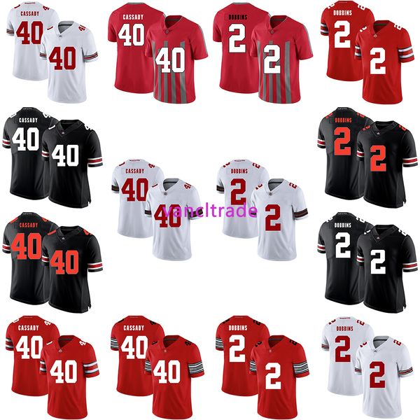 2019 ncaa футбол штат огайо buckeyes 40 говард кэссиди 2 дж. к. доббинс jerserys, Black;red
2019 ncaa футбол штат огайо buckeyes 40 говард кэссиди 2 дж. к. доббинс jerserys, Black;red