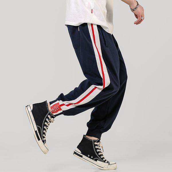 aprilmomo2020 summer street japanese large size loose casual sports nine-point pants trend harlan beam feet pants, Black
aprilmomo2020 summer street japanese large size loose casual sports nine-point pants trend harlan beam feet pants, Black