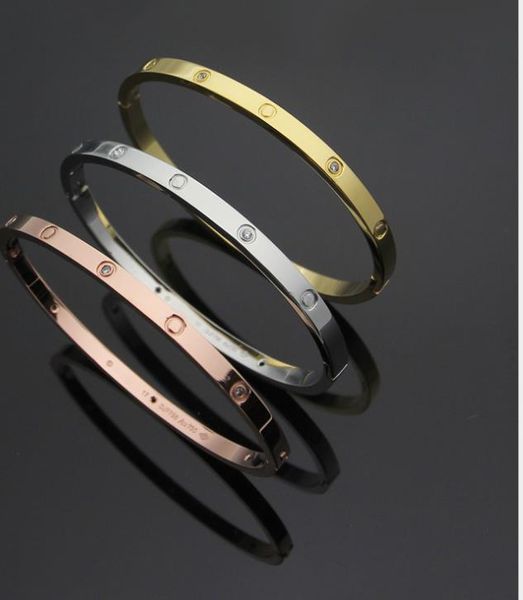 new narrow version screw bracelet couple bracelet titanium steel men and women, Golden;silver
new narrow version screw bracelet couple bracelet titanium steel men and women, Golden;silver