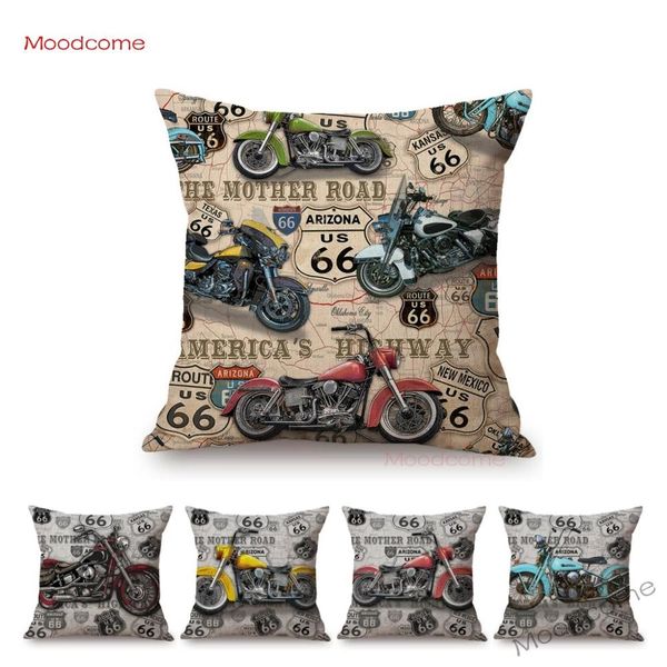 classic us route 66 vintage motorcycle poster art home decorative pillow cover retro american style cotton linen cushion covers
classic us route 66 vintage motorcycle poster art home decorative pillow cover retro american style cotton linen cushion covers